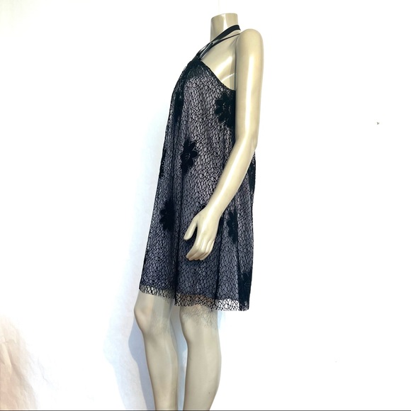 Vintage ROMAN KEFLAY Silk Satin and Lace Dres - Picture 3 of 10